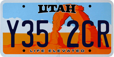 UT license plate Y352CR