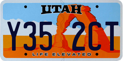 UT license plate Y352CT