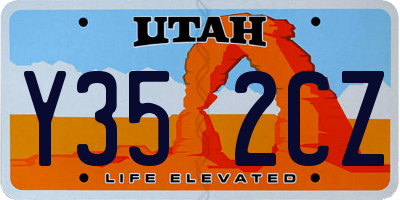 UT license plate Y352CZ