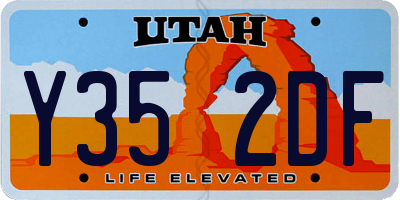 UT license plate Y352DF