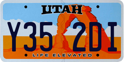 UT license plate Y352DI