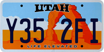 UT license plate Y352FI
