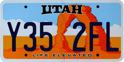 UT license plate Y352FL