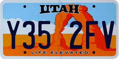 UT license plate Y352FV