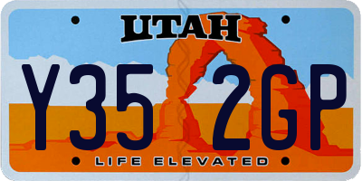 UT license plate Y352GP