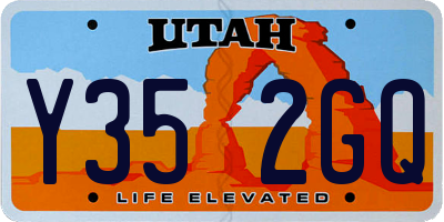 UT license plate Y352GQ