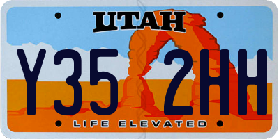 UT license plate Y352HH