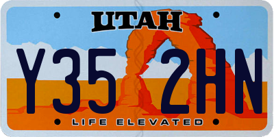 UT license plate Y352HN