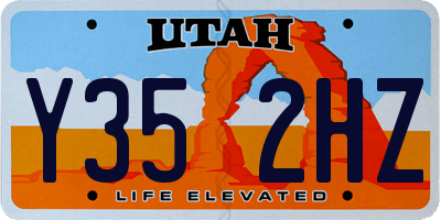 UT license plate Y352HZ