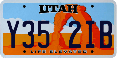 UT license plate Y352IB