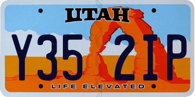 UT license plate Y352IP