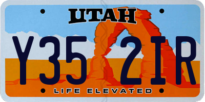 UT license plate Y352IR