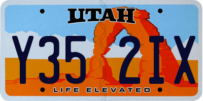 UT license plate Y352IX