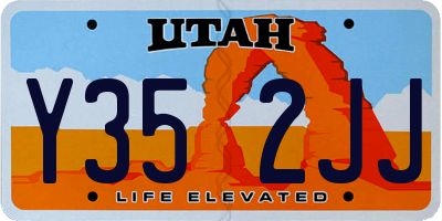 UT license plate Y352JJ