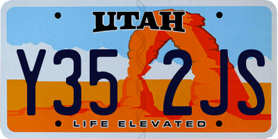 UT license plate Y352JS