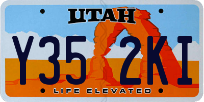 UT license plate Y352KI