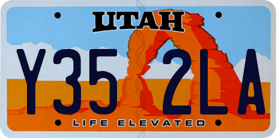 UT license plate Y352LA