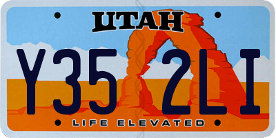 UT license plate Y352LI