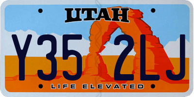 UT license plate Y352LJ