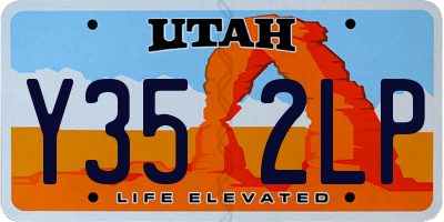 UT license plate Y352LP