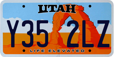 UT license plate Y352LZ