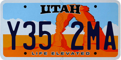 UT license plate Y352MA