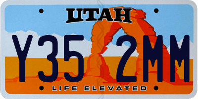 UT license plate Y352MM