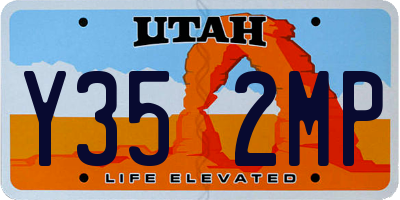 UT license plate Y352MP