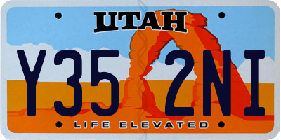 UT license plate Y352NI