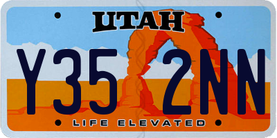UT license plate Y352NN