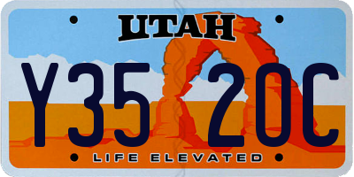UT license plate Y352OC
