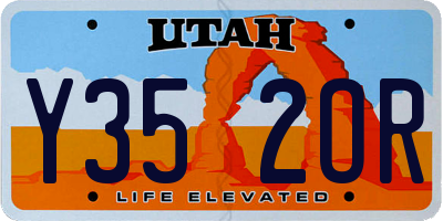 UT license plate Y352OR