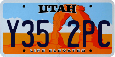 UT license plate Y352PC