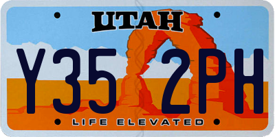 UT license plate Y352PH