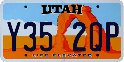 UT license plate Y352QP