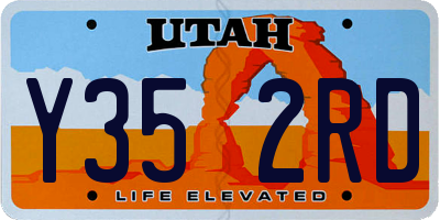 UT license plate Y352RD