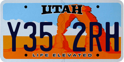 UT license plate Y352RH