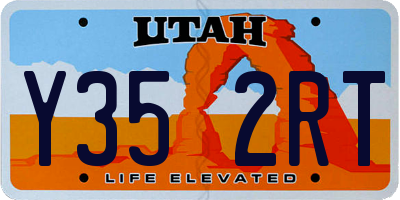 UT license plate Y352RT
