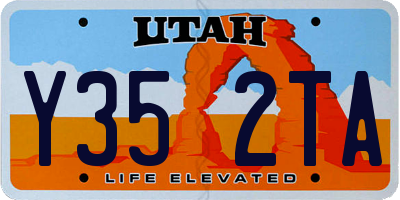 UT license plate Y352TA