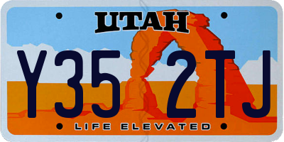UT license plate Y352TJ