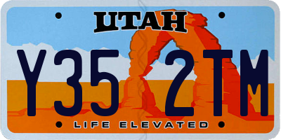 UT license plate Y352TM