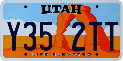 UT license plate Y352TT