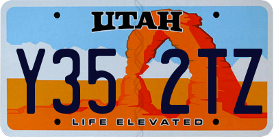 UT license plate Y352TZ