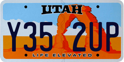 UT license plate Y352UP