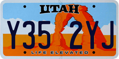 UT license plate Y352YJ