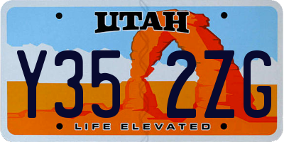 UT license plate Y352ZG