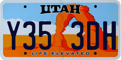 UT license plate Y353DH