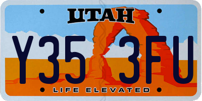 UT license plate Y353FU