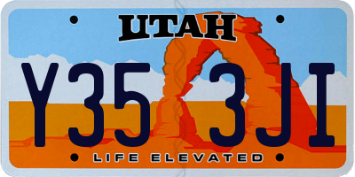 UT license plate Y353JI