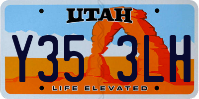 UT license plate Y353LH